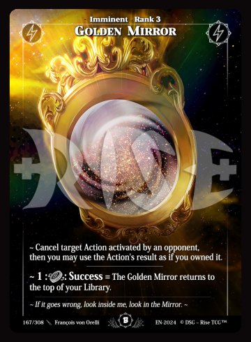 167 Golden mirror