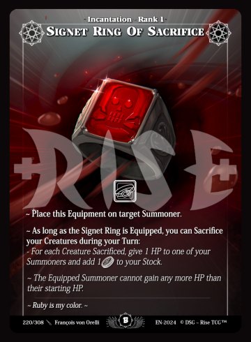 220 Signet ring of sacrifice