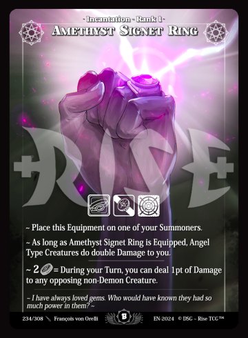234 Amethyst signet ring
