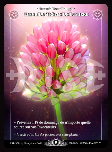237 Light clover flower