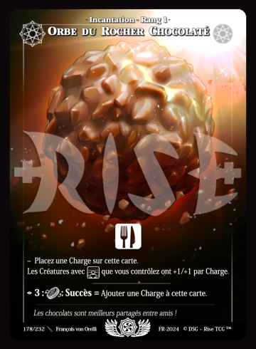 Chocolate rock orb