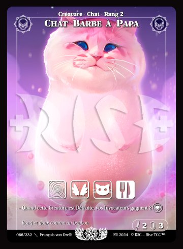 Cotton candy cat