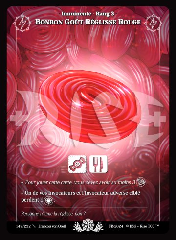 Red liquorice candy