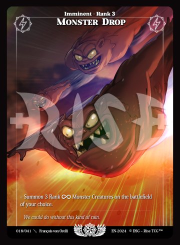 018 Monster drop